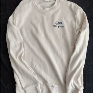Asics Men's Off-White Crewneck Sweater